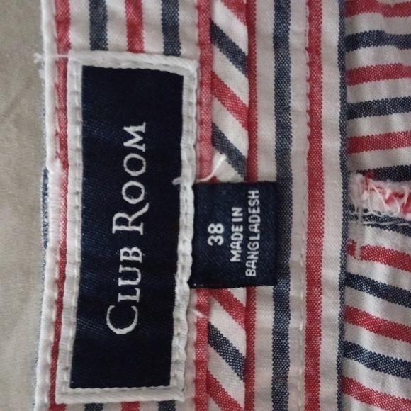CLUB ROOM Flat Front Seersucker Shorts, 38 - Picture 3 of 6